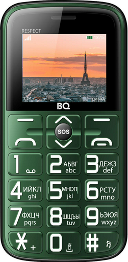 Мобильный телефон BQ-1851 Respect Green