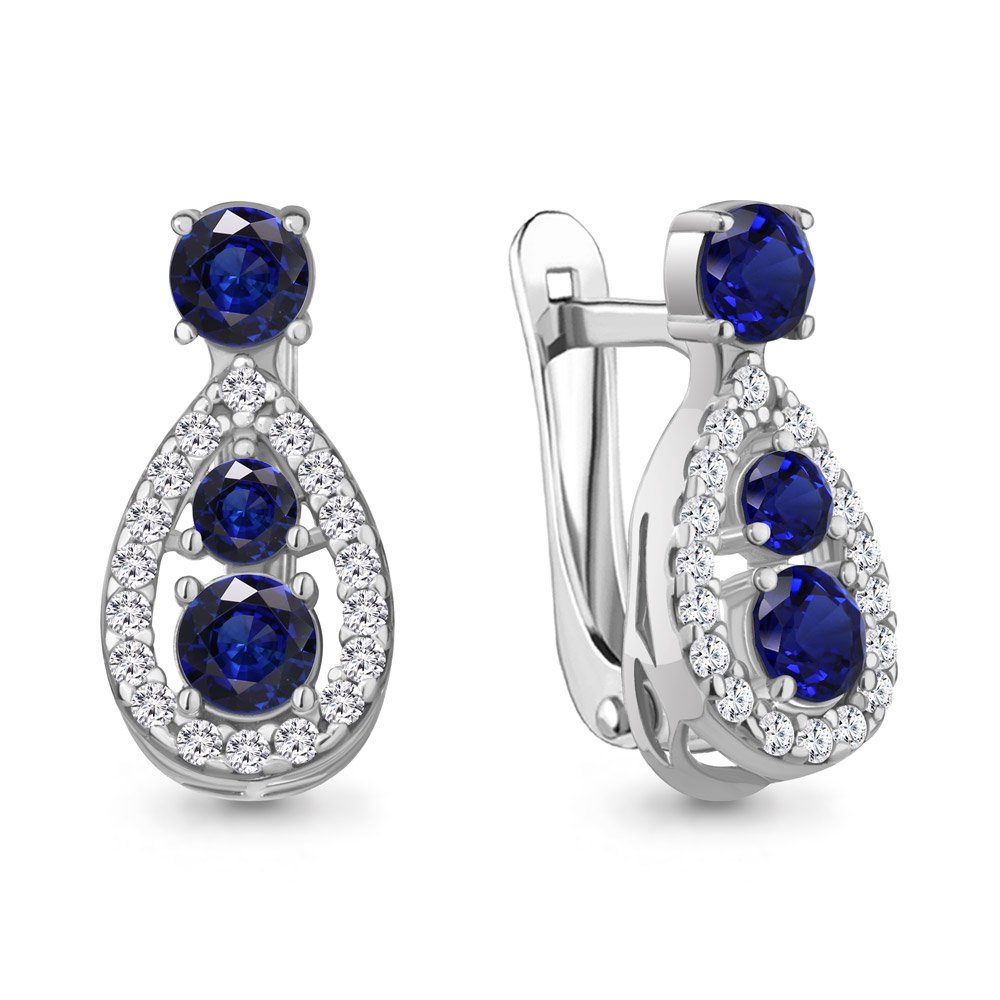 Серьги Aquamarine 49465АБ купить,NaN