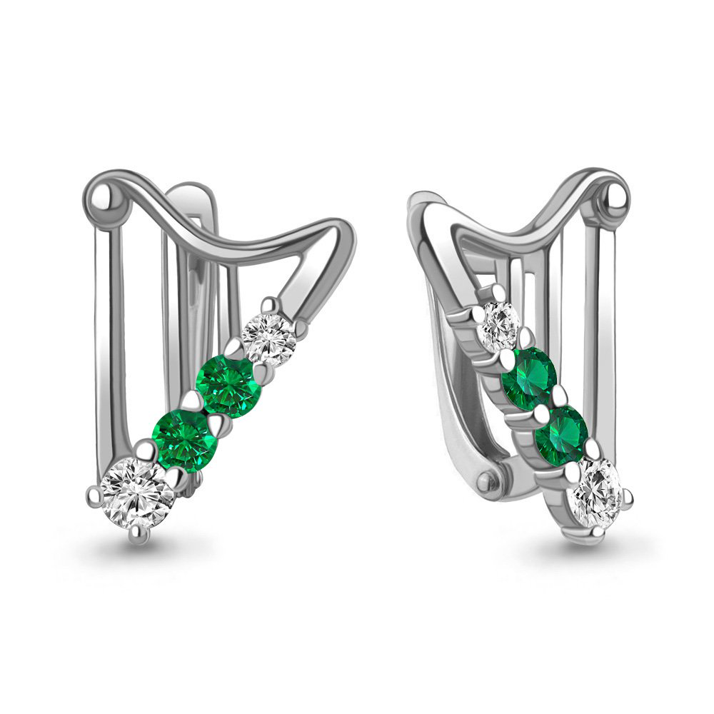 Серьги Aquamarine 49808АГ купить,NaN