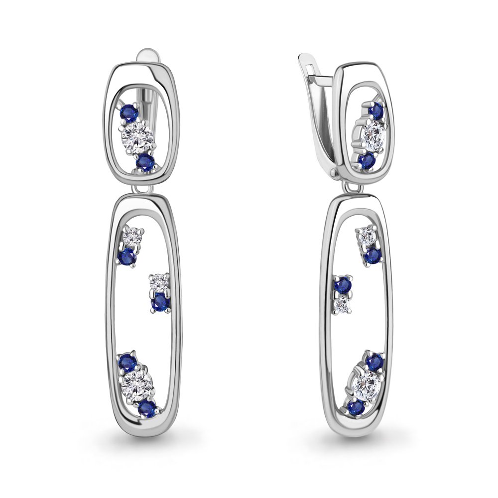 Серьги Aquamarine 49803АБ купить,NaN