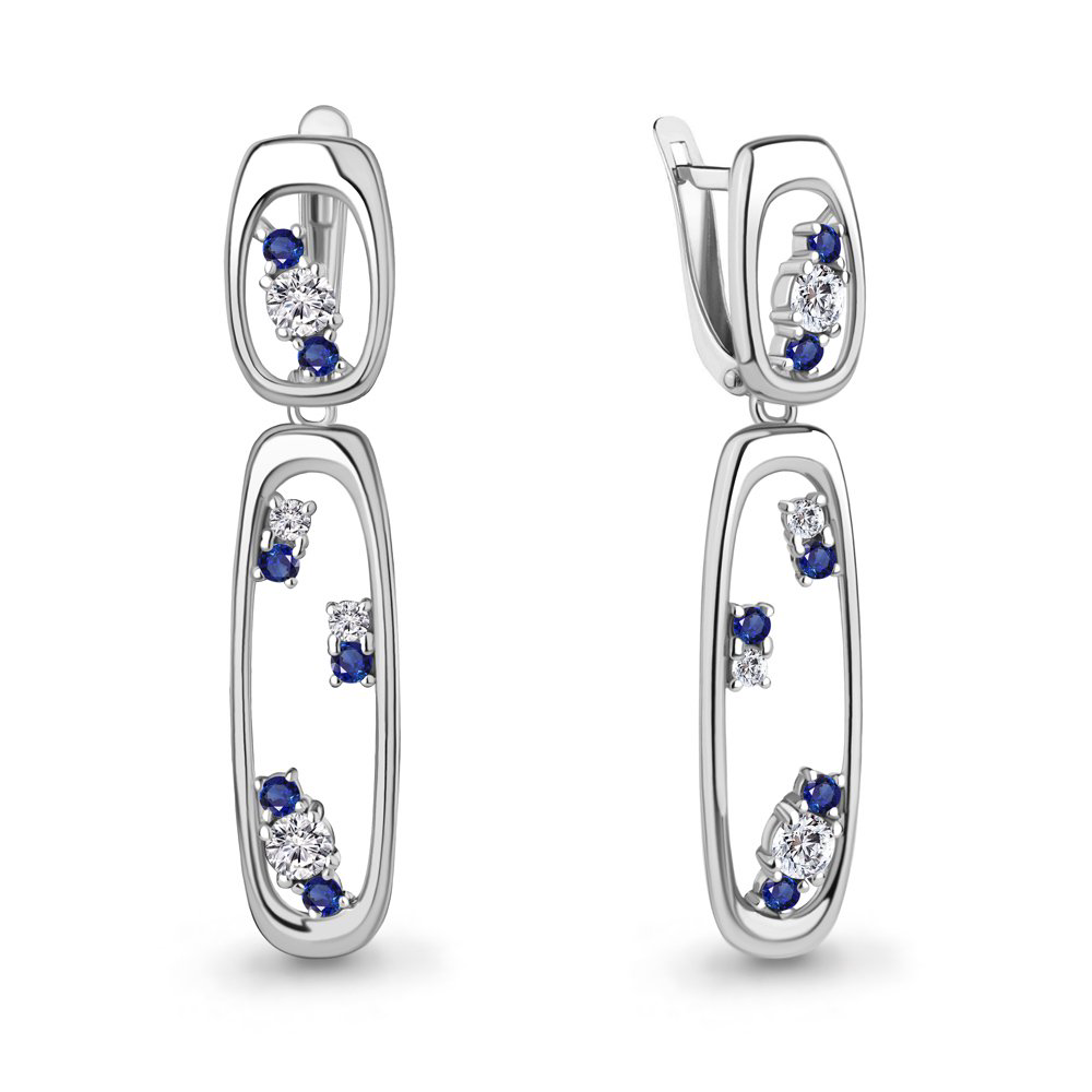 Серьги Aquamarine 49803АБ купить,NaN