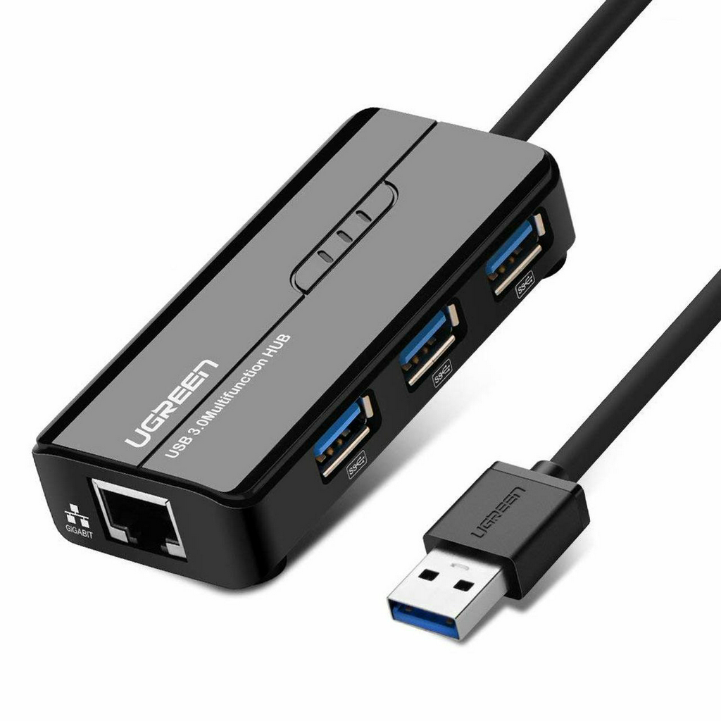 Конвертер Ugreen USB 2.0 LAN RJ-45 20265 черный