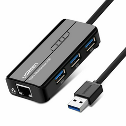 Конвертер Ugreen USB 2.0 LAN RJ-45 20265 черный