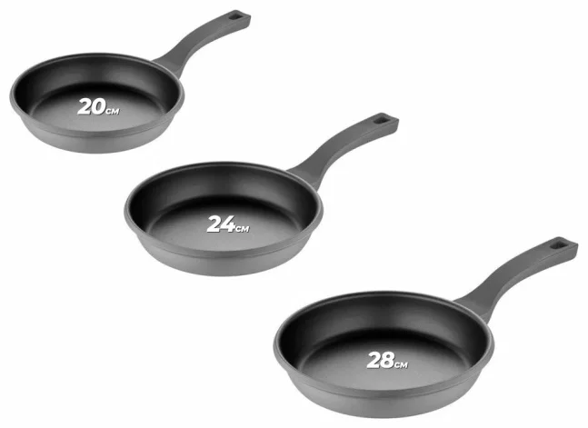 Набор сковородок Bergner Retro 3шт 20, 24, 28 см