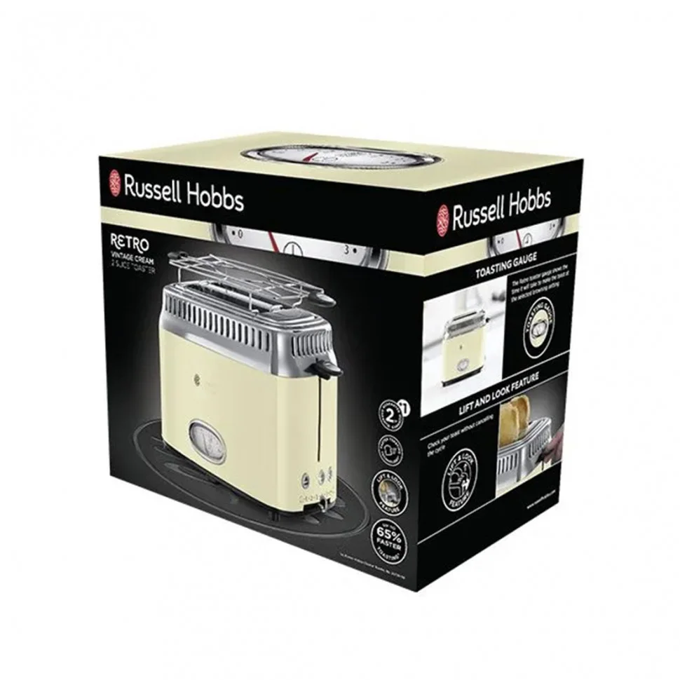 Тостер Russell Hobbs 21682-56 бежевый купить,0