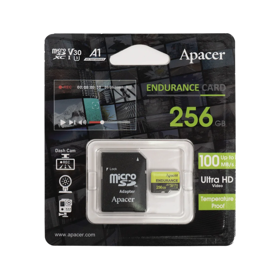 Карта памяти Apacer AP256GEDM1D05-R 256Gb с адаптером SD