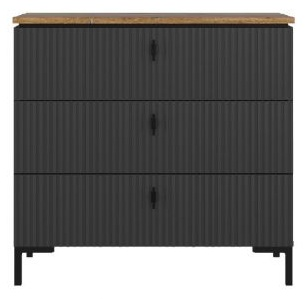 Комод БРВ Брест Сан-Джиминьяно KOM3S черный 85x41x82 см купить,NaN