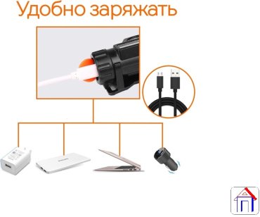Турестический фонарь 32299 черный купить,1700