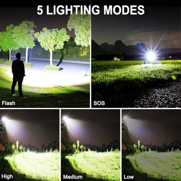 Турестический фонарь Led Tactical Flashlight XHT-70 черный купить,4600