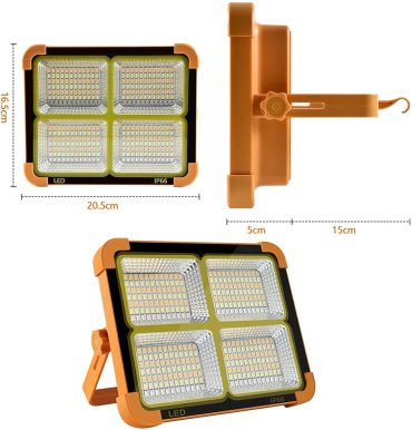 Турестический фонарь Solar D8 кемпинговый желтый
