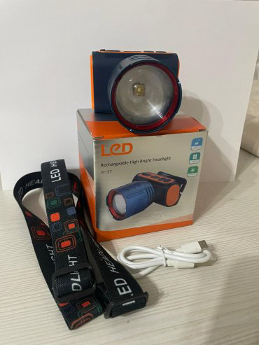 Турестический фонарь LED H136 налобный синий купить,NaN