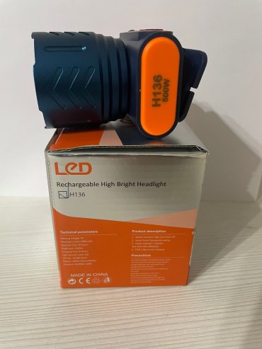 Турестический фонарь LED H136 налобный синий купить,NaN