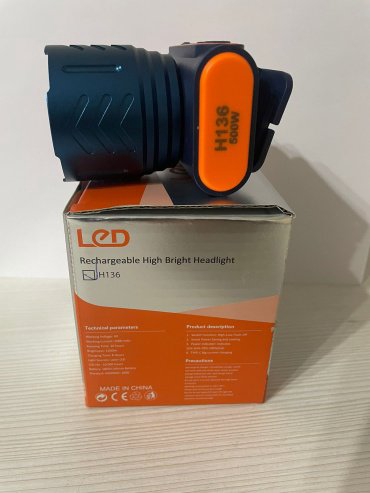 Турестический фонарь LED H136 налобный синий купить,NaN