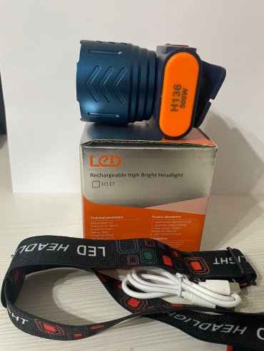 Турестический фонарь LED H136 налобный синий купить,NaN