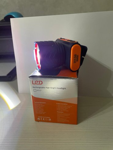 Турестический фонарь LED H136 налобный синий купить,NaN