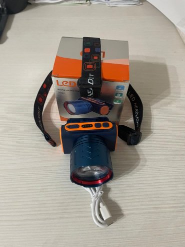 Турестический фонарь LED H136 налобный синий купить,NaN