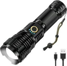 Турестический фонарь Led Tactical Flashlight XHT-70 черный