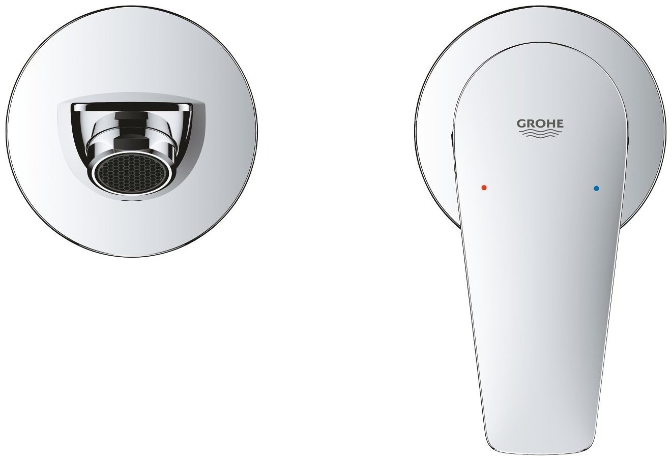 Смеситель для раковины (умывальника) Grohe BauEdge 20474001, однозахватный купить,128700