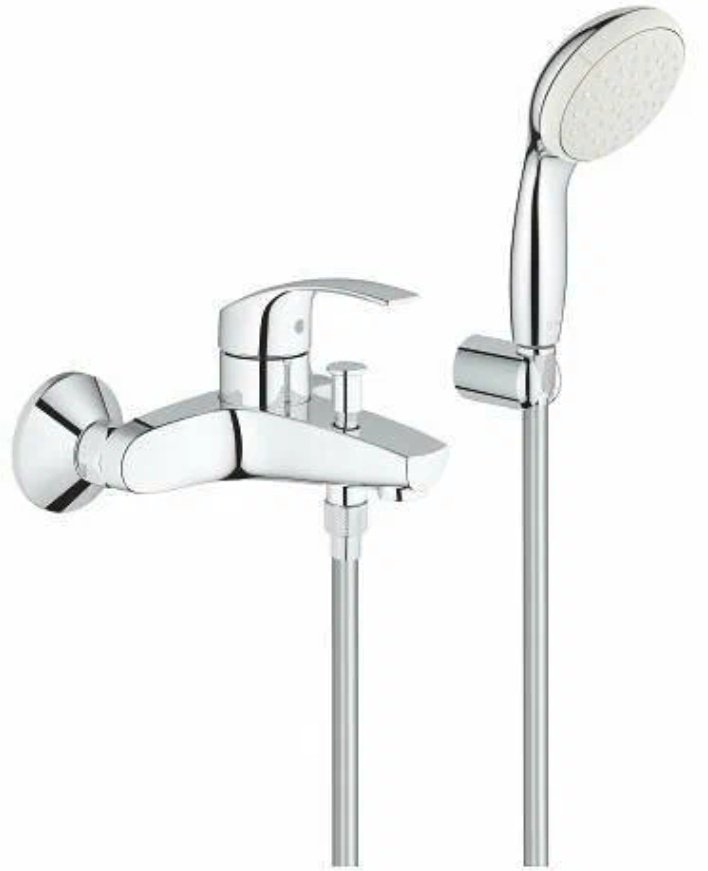 Смеситель для ванны Grohe Eurosmart New 3330220A, латунь, цвет хром купить,NaN