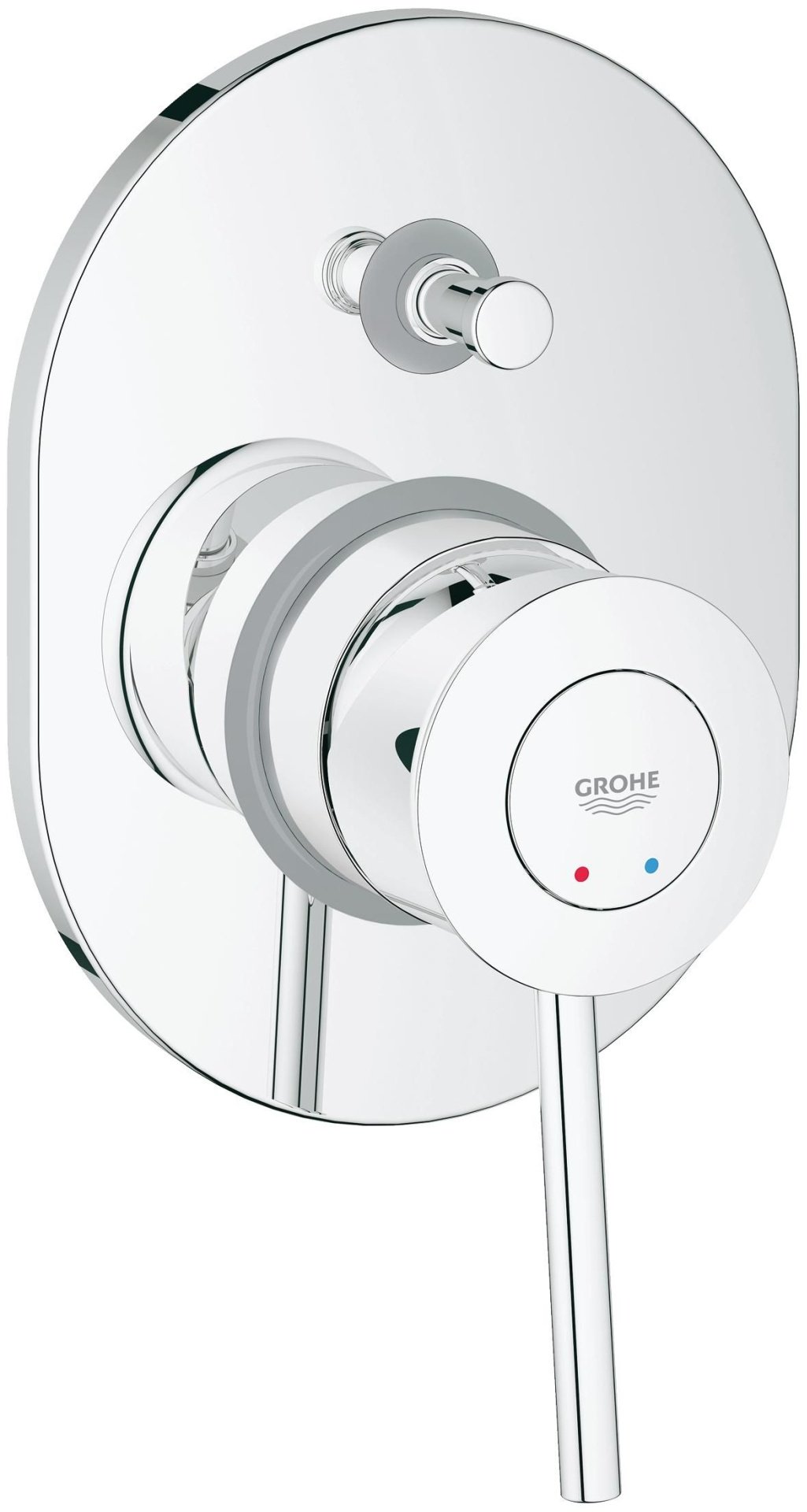 Смеситель для ванны Grohe BauClassic 29047000, латунь, цвет серебристый купить,NaN