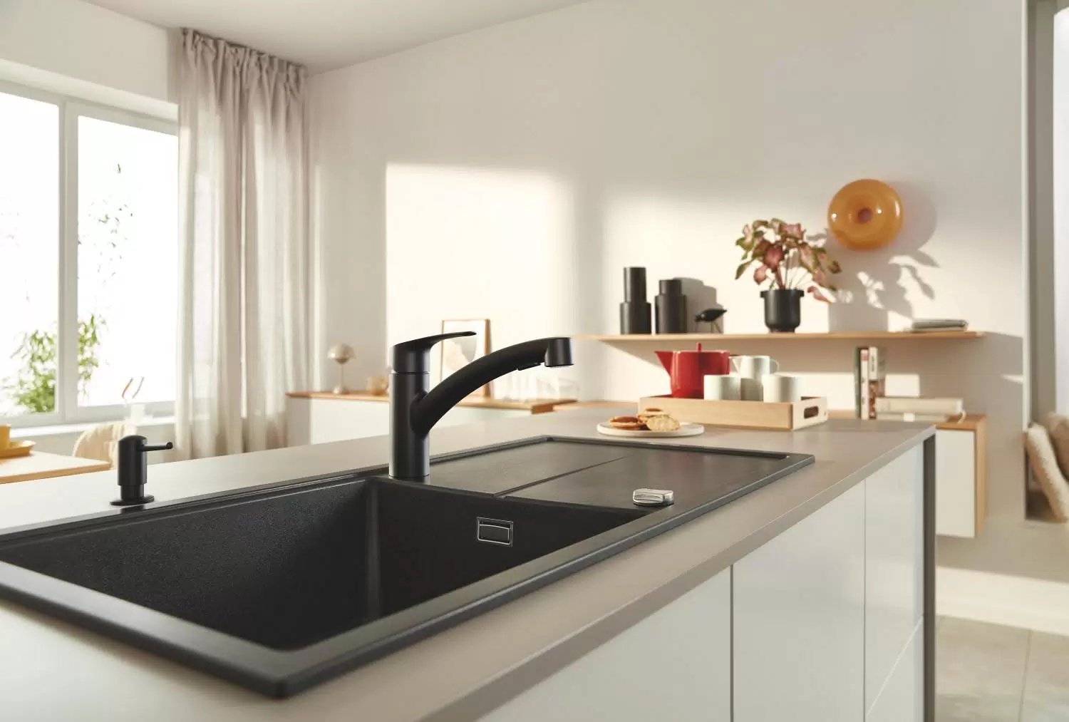 Смеситель Grohe Eurosmart QuickFix Start 30307, латунь, цвет черный купить,NaN
