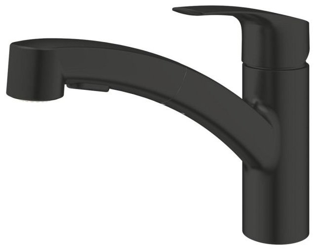 Смеситель Grohe Eurosmart QuickFix Start 30307, латунь, цвет черный купить,NaN
