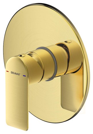 Смеситель для ванны BRAVAT PB8369402RBG-ENG, латунь, цвет золотистый купить,NaN