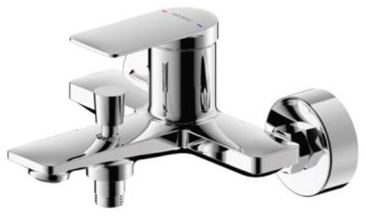 Смеситель для ванны BRAVAT Eddie F6369402CP-01-ENG, латунь, цвет серебристый купить,NaN
