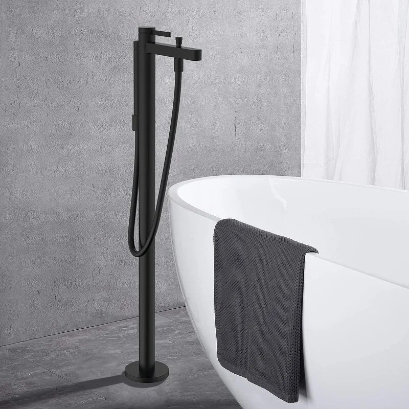 Смеситель для ванны Hansgrohe 75445670, латунь, цвет черный купить,NaN