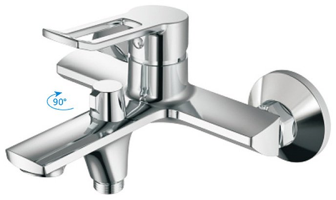 Смеситель для ванны Haiba HB60556, латунь, цвет хром купить,NaN