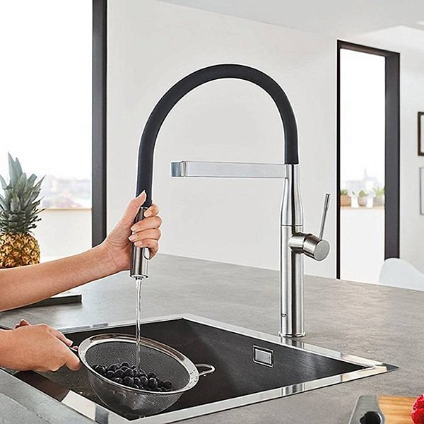 Смеситель Grohe Essence 30294 хром, латунь, цвет серебристый, черный купить,NaN
