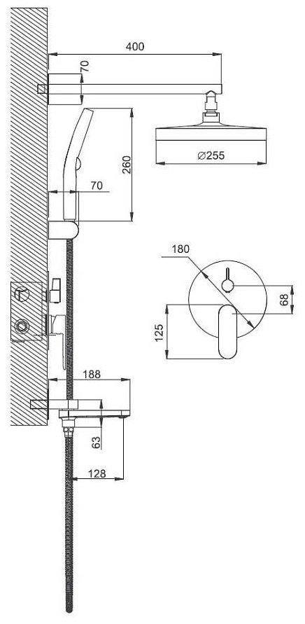 Belz душевой набор (гарнитур) White House BELZ B80713 купить,NaN