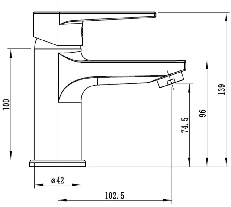 Смеситель ESKO Budapest Black BT26B, латунь, цвет черный купить,NaN