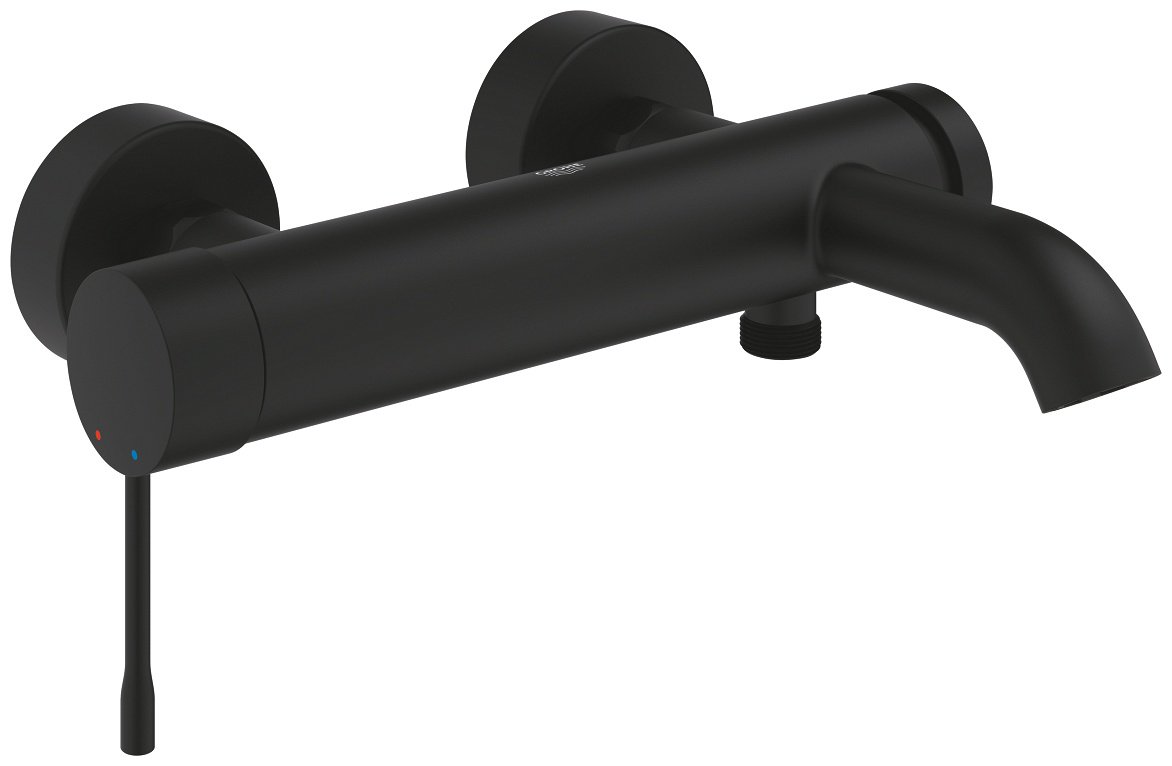 Смеситель для ванны Grohe Essence 25250KF1, латунь, цвет черный купить,NaN