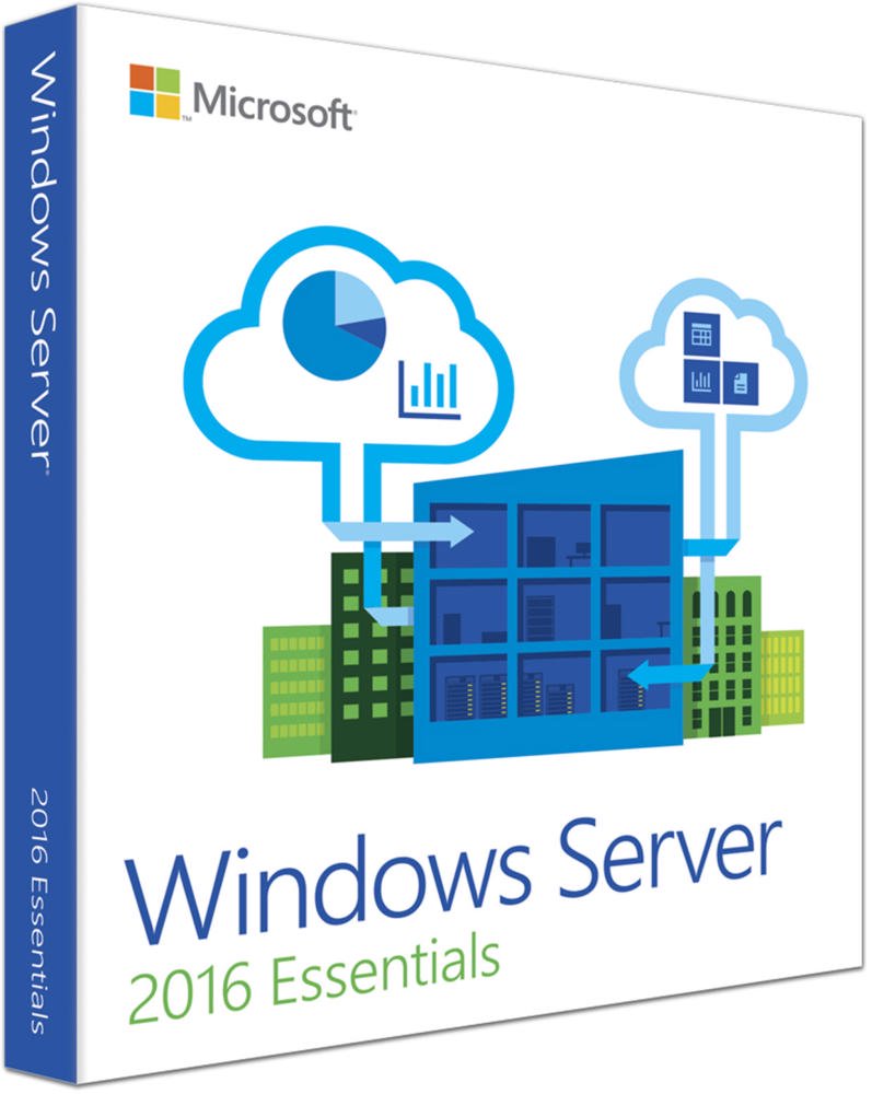 Операционная система Microsoft Windows Server Essentials 2016 64Bit RU OEI DVD 2 ядра