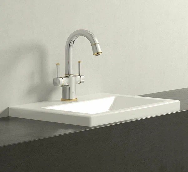 Смеситель Grohe Grandera 21107, латунь, цвет серебристый, золотистый купить,NaN