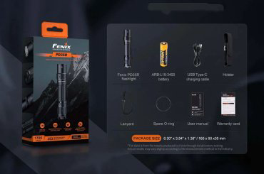 Турестический фонарь Fenix PD35R черный купить,NaN