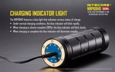 Турестический фонарь NITECORE Аккумулятор NBP68HD усиленный для фонарей