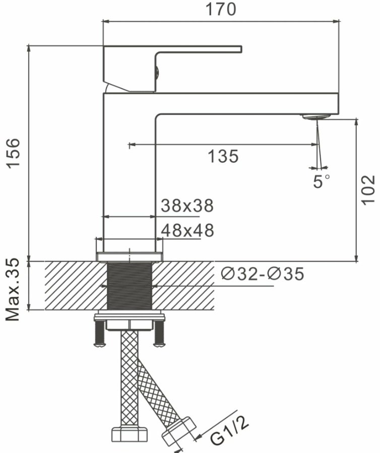 Смеситель Belz White House BELZ B10658-5, латунь, цвет золотой купить,NaN