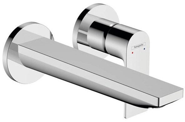 Смеситель для раковины, на 2 отверстия, с донным клапаном, хром Hansgrohe Rebris E 72568000 купить,NaN