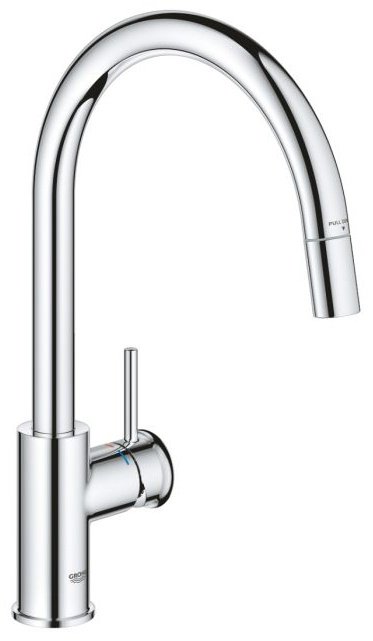 Смеситель для кухни Grohe BauClassic, латунь, цвет серебристый купить,NaN