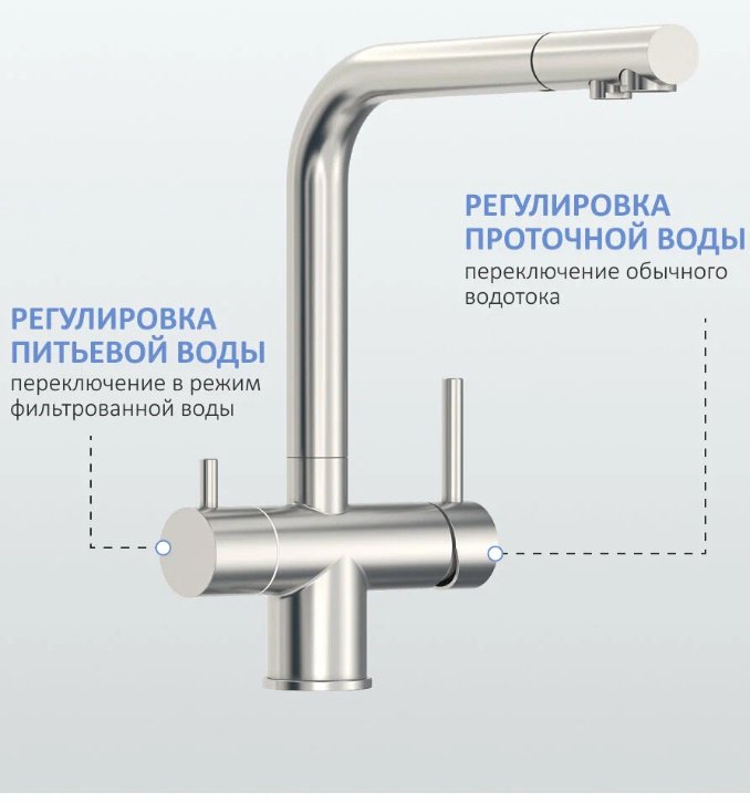 Смеситель для кухни ESKO K112, нержавеющая сталь, цвет серебристый, хром купить,NaN