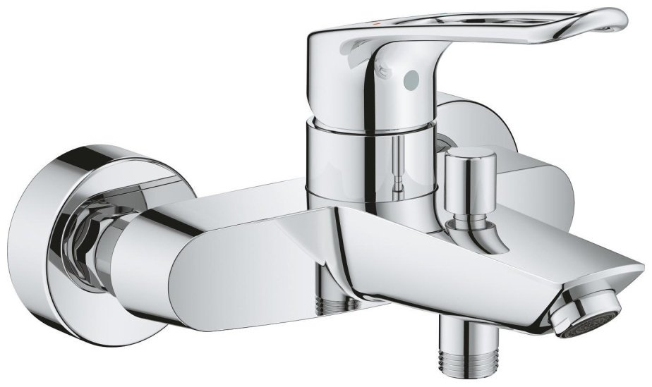 Смеситель для ванны Grohe Eurosmart 25241, латунь, цвет серебристый купить,NaN