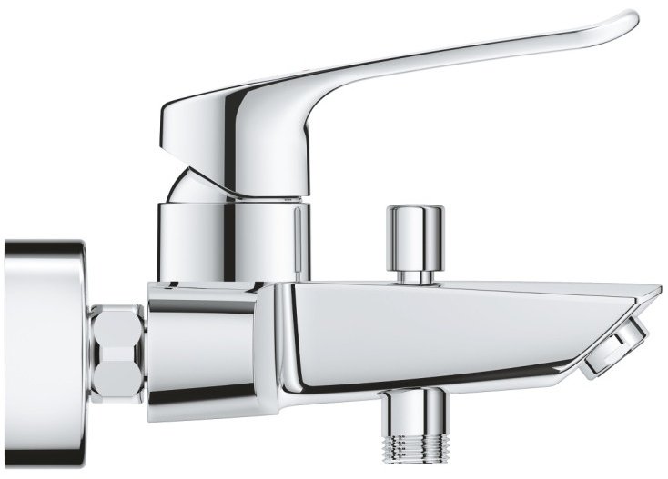 Смеситель для ванны Grohe Eurosmart 25241, латунь, цвет серебристый купить,NaN