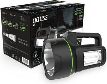 Турестический фонарь Gauss GFL602 черный