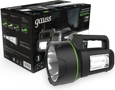 Турестический фонарь Gauss GFL602 черный