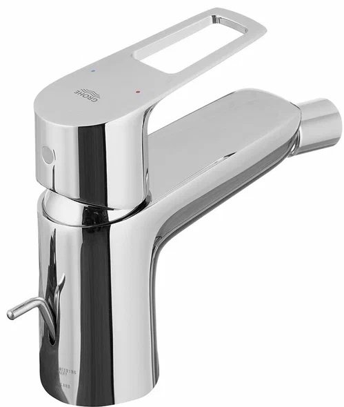 Смеситель для биде Grohe BauLoop 23338 с рычажным донным клапаном, латунь, цвет серебристый купить,NaN