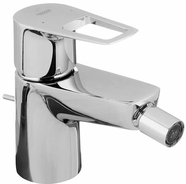 Смеситель для биде Grohe BauLoop 23338 с рычажным донным клапаном, латунь, цвет серебристый купить,NaN