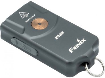 Турестический фонарь Fenix E03R V 2.0 серый купить,NaN