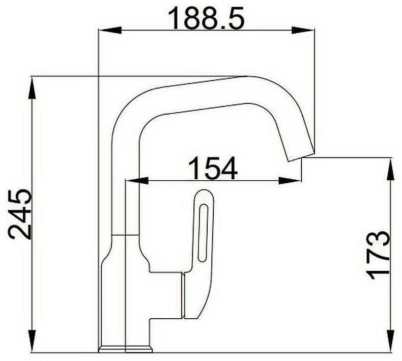 Смеситель для раковины (умывальника) Haiba HB10825-8, однозахватный купить,NaN